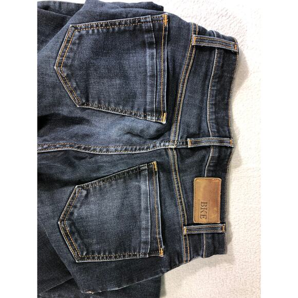 BKE Jake Straight Leg Jeans Mens 29xL Dark Wash Stretch Denim long/tall - Picture 6 of 6